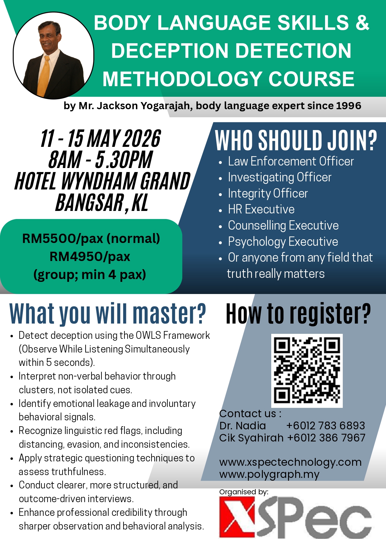 Body Language Skills & Deception Detection Methodology Course